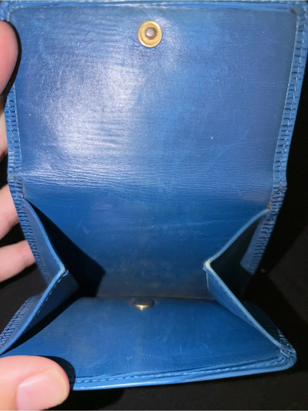 Louis Vuitton Blue Epi Leather Wallet